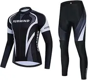 [GRTE] Women's Cycling Jersey Suits Long Sleeve Jersey 4D Padded Pants Set Bike Shirt Bicycle Clothing Breathable High-Elasticity Quick Dry