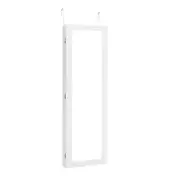 Costway Wall Mounted Jewelry Armoire Jewelry Organiser w/Full Length Mirror