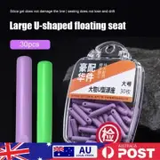 30x Fishing Drift Float Connector Base Rest Silicone Bobber Seat Holder Stopper