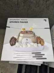 BRAND NEW Sharper Image Electric Tabletop S'mores Maker for Indoors, 4 Skewers