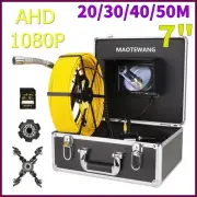 7" DVR Monitor Endoscope Sewer Drain Camera Portable Inspection System 23mm 16GB