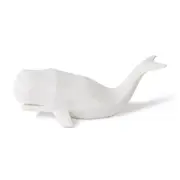 E Style Whale Sculpture Figure Ornament Display Tabletop Home Decor 31cm White