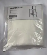 NEW Ikea Henriksdal Bar Stool Cover Grasbo Replacement White Woven 100% Cotton