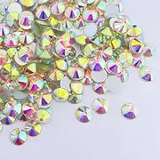 YanTuo ss12 Crystal AB Flat Back Rhinestones 4320 pcs, 30 Gross Bulk Aurora Borealis Glass Rhinestones for Crafts, Costumes,Weddings,Shoes,Tumbler