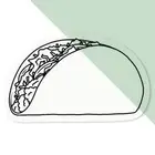 'Tasty Taco' Clear Decal Stickers (DC051941)