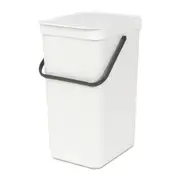 Brabantia Waste Bin Sort & Go 16 Litre - White