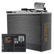 1* VoltX 12V 100Ah Lithium Battery LiFePO4 Slim 1* VoltX 12V Control Box 4 USB