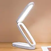 keyaway Foldable LED Desk Lamp,Small Book Reading Light with 3 Brightness Color,Rechargeable & Dimmable,Eye-caring Studying Light,Portable Table Lamp,for Home,Office,Travel