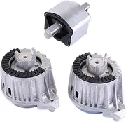 ISAKEN Engine Mount Kit for Mercedes-Benz C-Class CLS E-Class Transmission Bearings Automatic Transmission A1402401318, A2042400217 Engine Mounts FEBI Engine Mount