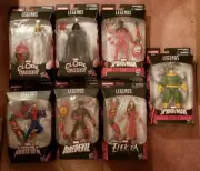 SPIDERMAN MARVEL LEGENDS SP dr SET OF 7 SEALED OCK HOUSE M ELEKTRA DAREDEVIL