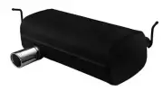 muffler for BMW E46 Compact 316ti 1.8 85kW 2001-2004 Single Round Tip 90mm