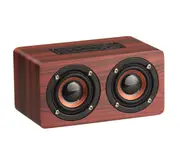 1200 Mah Retro Portable Bluetooth Speaker Desktop Plug-in FM Subwoofer-Red