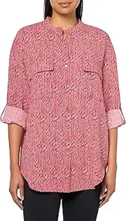 [Calvin Klein] Women's Crepe Relaxed Button-Down Shirt