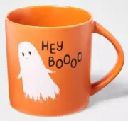 NEW Hyde and Eek "Hey Boooo" Coffee Cup Mug 16oz Target Stoneware 2023 Boo Ghost