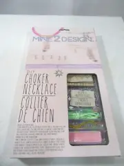 MINE2DESIGN DIY CHOKER NECKLACE KIT, DESIGN 5 PREMIUM PIECES, AGES 14 & UP
