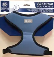 American Kennel Club AKC Premium Dog Harness in Blue size Large 30-40lbs