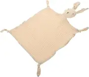 SHOWERORO 3pcs Pure Cotton Soothing Towel Bunny for Bunny Toy Towels Plush Toy Animal Blanket Blanket Washcloths Plush Throw Blankets Washcloths Toy for Toys Khaki