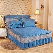 Bed Valance Skirt Bed Skirts & Valances Double/Single Elastic Bed Skirt Wrap Bed Sheet 150x200cm 180x200cm King Size Bed Cover Skirt Mattress Cover Thickened Bed Sheet Valance Sheet