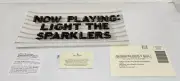 Kate Spade Lenox Non Lead Crystal Tray ”Now Playing: Light The Sparklers”