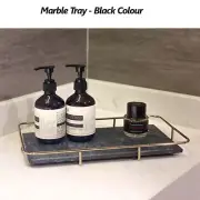 Marble Storage Tray Bathroom Living Room Vanity Table Candle Home Decoration