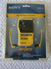 Sony Walkman Sports SRF-8 Yellow FM/AM Vintage Music New Sealed