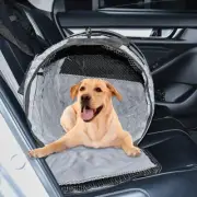 AU Gray Car Back Seat Pet Tube Soft Kennel Crate Foldable Dog Cat Mesh Carrier