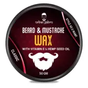 UrbanGabru Beard & Mustache Wax (50 gm) for Strong Hold | Natural Beard Wax