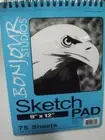 Bonjour Studios 9"×12" Sketch Pad 75 Sheets Acid Free 50 Lb. Paper FAST SHIP