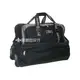 【葳爾登】POLO側拉折疊旅行箱拉桿行李箱/可擴充登機箱/可乾溼分離式旅行袋拖輪袋398黑