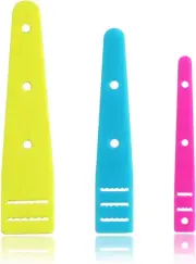 2 Sets 3 Pcs/Set Color Threaders ABS Plastic Elastic Band Threader DIY Clothing