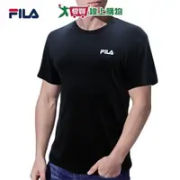 在飛比找ETMall東森購物網優惠-FILA 柔滑圓領短袖 M~XL 吸汗速乾 透氣乾爽 外穿 