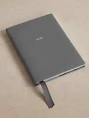 [Smythson] Smythson - Soho Panama 2025 Textured-leather Weekly Diary - Gray - One size One size Gray