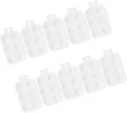 10Pcs Plastic Paint Palette Rectangular Mixing Tray for Lightweight Portable for DIY Craft and Art Painting Safe for Beginners and Professionals