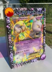 MEWTWO Large Bamboo Box Tray Set with Combination Lock Decorative Box