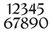 French Chic Numbers STENCIL 1" - 4" Crafts Mailbox Wallart House Address