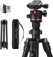 K&F Concept 70in Camera Tripod Lightweight Travel DSLR Tripod w/ 360° Ball Head