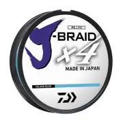 Daiwa JB4U10-300IB J-Braid 4 Strand 10# 300 yd Spool Island Blue