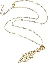 COHEALI Stunning Crystal Cage Necklace Women's Jewelry Holder Bead Charms Metal Necklace Accessories