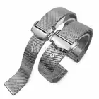 20mm Braided Stainless Mesh Band For Omega Seamaster 007 Watch Strap+Tools