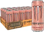 Monster Energy Drink Ultra Peachy Keen Energy Drink Cans 24 x 500mL