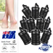 10 Pack Ionic Detox Foot Baths Arrays Round Stainless Steel Aqua Cleanse Array