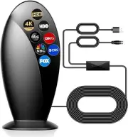 Digital TV Antenna Indoor - 1200+ Miles Long Range Antenna for Smart TVs & Ol...