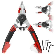Powerbuilt Snap Ring Pliers with Combination Internal External Switch, Revers...