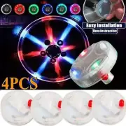 4pcs 15 Mode Solar Energy Auto Flash LED Car Wheel Hub Tire Valve Cap Light Lamp