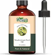 ORGANIC ZING Meadowfoam Seed (Limnanthes Alba) Oil | Pure & Natural Carrier Oil for skincare & hair care - 118ml/3.99fl oz