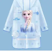 在飛比找蝦皮購物優惠-迪士尼冰雪奇緣兒童雨衣女童艾莎小孩防水帶書包位雨披學生雨衣
