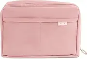 Cute Aesthetic Pencil Case - Large Capacity Canvas Pen Pouch Bag (Pink, One Size)