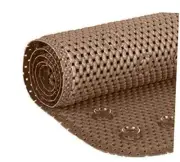 Deluxe Bathtub Mat Non Slip, Soft Foam Bath Mats for Bathroom Tub, Light Brown