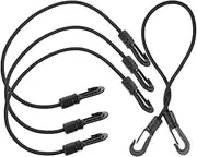 Homoyoyo 4pcs Outdoor Bungee Cords Heavy Duty Elastic Ropes with Hooks for Kayaking Camping Hiking and Luggage Securing Thick for Optimal Elasticity