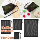 Home Multi Purpose Nylon Mesh Drawstring Bag Stuff Sack Storage Bag Laundry Bag